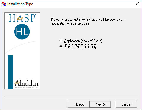 Установка HASP License Manager